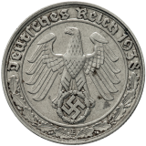 50 Reichspfennig 1938 E