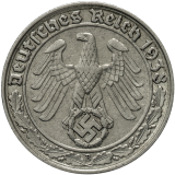 50 Reichspfennig 1938 B