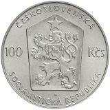 Pamětní stříbrná mince 100 Kčs 100. výročí narození Ivana Olbrachta 1982