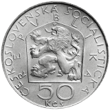 Pamětní stříbrná mince 50 Kčs Sté výročí narození Zdeňka Nejedlého 1978
