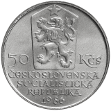 Pamětní stříbrná mince 50 Kčs městská památková rezervace Bratislava 1986