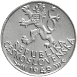 Pamětní stříbrná mince 100 Kčs Sedmisté výročí vydání jihlavského horního práva 1949