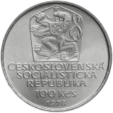 Pamětní stříbrná mince 100 Kčs 600. výročí úmrtí Karla IV. 1978