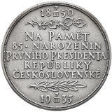 Stříbrná medaile k 85. narozeninám T.G. Masaryka 1935 - 50 mm