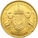 Zlatá mince 20 korun 1898 KB