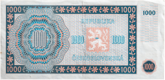 1000 korun 1945 - neperforovaná -