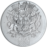 Stříbrná mince 10000 Kč 2022 Založení Velké Prahy matovaná varianta