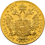 Zlatá mince Dukát 1915 F.J.I. Novoražba