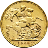 Zlatá mince - Gold Sovereign 1900 - Victoria