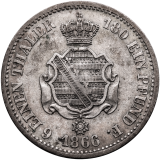 1/6 Vereinsthaler 1866 B - 	Johann I.