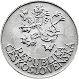 Pamětní stříbrná mince 25 Kčs Desáté výročí osvobození Československa 1955