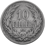10 Fillér 1892 KB