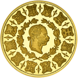 Zlatý 4 dukát - Střelecké závody ve Vídni 1873 / 2020