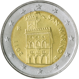 Oběhová mince 2 Euro 2011 San Marino, Svatý otec Benedikt XVI