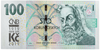 100 Kč 2018 - Přetisk ČNB 2019 - M11