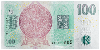 100 Kč 2018 - Přetisk ČNB 2019 - M11