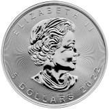 Investiční stříbrná mince Maple Leaf 2022