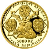 Zlatá mince 5000 Kč 2021 Město Jihlava Proof