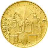 Zlatá mince 5000 Kč 2021 Město Jihlava běžná kvalita