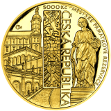 Zlatá mince 5000 Kč 2022 Město Mikulov Proof