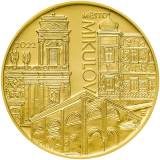 Zlatá mince 5000 Kč 2022 Město Mikulov běžná kvalita