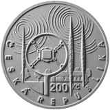 Pamětní stříbrná mince 200 Kč Zahájení pravidelného vysílání Československého rozhlasu 2023