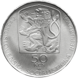 Pamětní stříbrná mince 50 Kčs Sté výročí narození básníka Janko Jesenského 1974