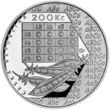 Pamětní stříbrná mince 200 Kč Gregor Mendel 2022 Proof
