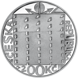 Stříbrná mince 200 Kč 2022 Jože Plečnik proof