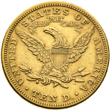 Zlatá mince 10 Dolar 1881