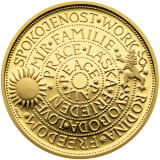 Zlatá pamětní medaile - dukát Štěstí proof
