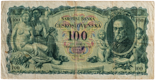Československá bankovka 100 korun 1931 neperforovaná