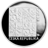 Stříbrná mince 200 Kč - 100. výročí výroby prvního osobního automobilu ve střední Evropě 1997 proof