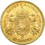 Zlatá mince 10 Korun 1899 KB
