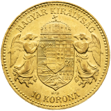 Zlatá mince 10 korun 1906 KB