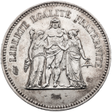 Stříbrná mince 50 Francs 1977
