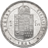 Stříbrná mince Zlatník 1881 KB
