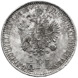 Stříbrná mince 1/4 Zlatník 1859 A