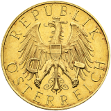 Zlatá mince 25 Schilling 1931
