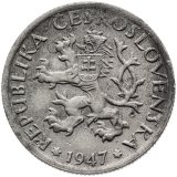 Mince 1 koruna 1947