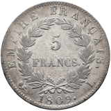 5 francs 1809 L - Napoleon I.