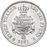 1/6 Thaler 1861 B, Johann I.