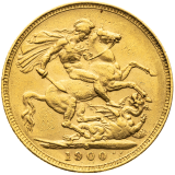 Zlatá mince - Gold Sovereign 1900 - Victoria