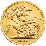 Zlatá mince Gold Sovereign 1966 - Elizabeth II.