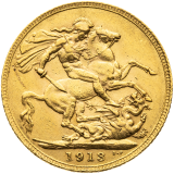Zlatá mince - Gold Sovereign 1913 - George V.