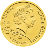 Zlatá investiční mince Český lev 1/25 Oz 2018