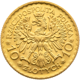 Zlatá mince 10 Złotych 1925
