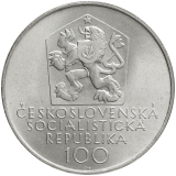 Pamětní stříbrná mince 100 Kčs Josef Mánes 1971
