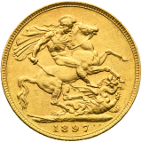 Zlatá mince - Gold Sovereign 1892 - Victoria