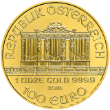 Investiční zlatá mince Wiener Philharmoniker 1 Oz